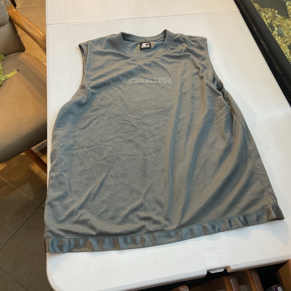 Starter Vest Large Grey Mens Vintage ?